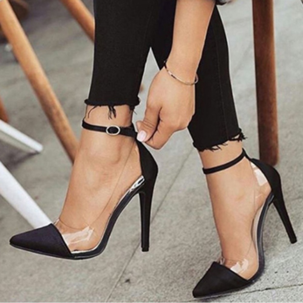 Black & Clear Heels